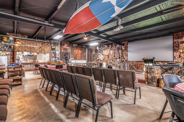 10626 W State Highway 76, Cape Fair, MO 65624 - cinema with concrete floors and a workshop area