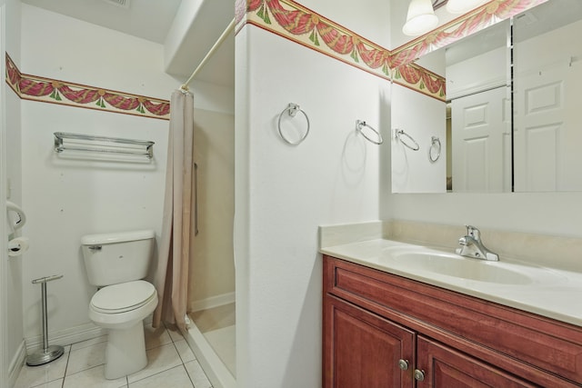 180 Grace Chapel Rd Unit 325, Blue Eye, MO 65611 - bathroom featuring vanity, tile patterned flooring, and curtained shower