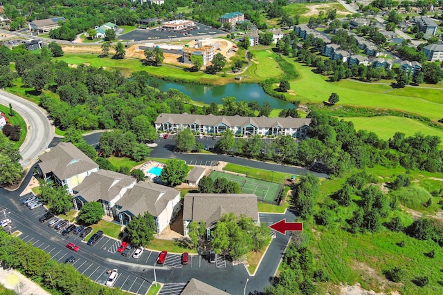530 Spring Creek Ct Unit 5-10, Branson, MO 65616 - drone / aerial view of a large body of water and a golf course