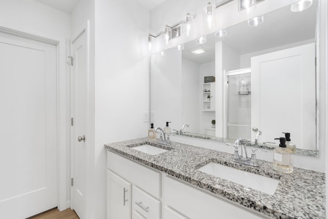 202 N Cheyenne Valley Rd, Nixa, MO 65714 - bathroom with double vanity and a shower stall