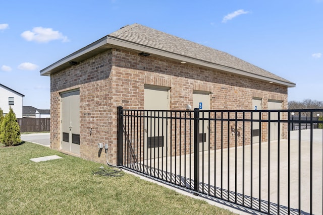 202 N Cheyenne Valley Rd, Nixa, MO 65714 - view of home's exterior featuring brick siding and roof with shingles