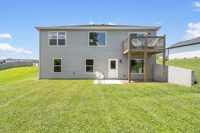 202 N Cheyenne Valley Rd, Nixa, MO 65714 - rear view of property featuring a lawn, a patio area, and a wooden deck