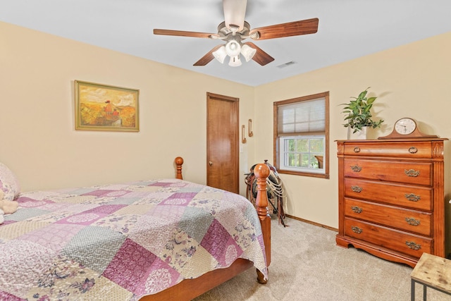 1850 E Farm Road 88, Springfield, MO 65803 - bedroom with light carpet and ceiling fan