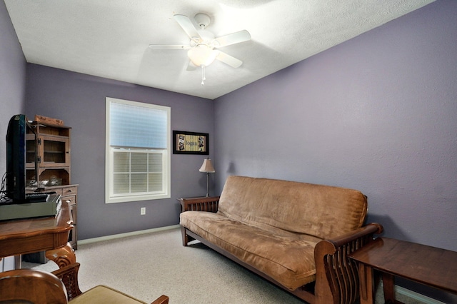 801 S Creekwood Ct, Nixa, MO 65714 - office featuring carpet flooring and ceiling fan