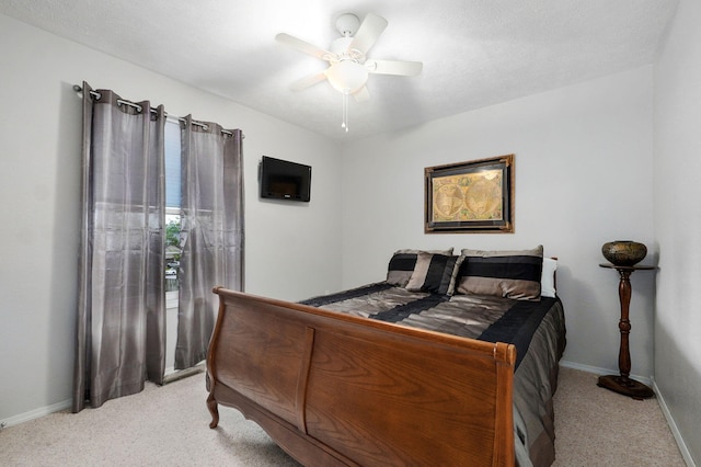 801 S Creekwood Ct, Nixa, MO 65714 - bedroom featuring light carpet and a ceiling fan