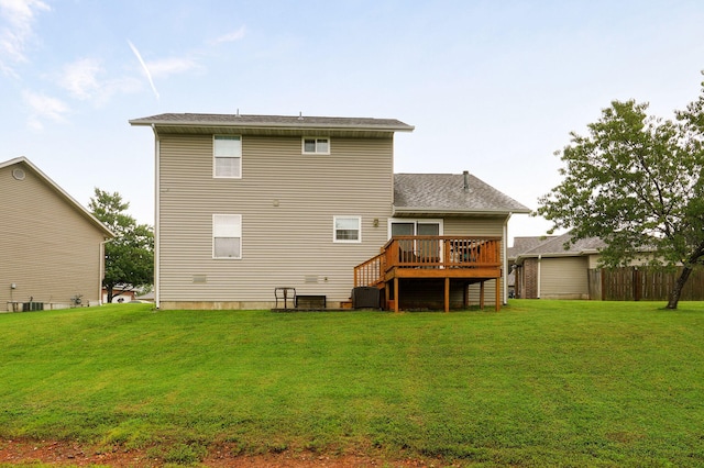 801 S Creekwood Ct, Nixa, MO 65714 - rear view of property featuring a deck