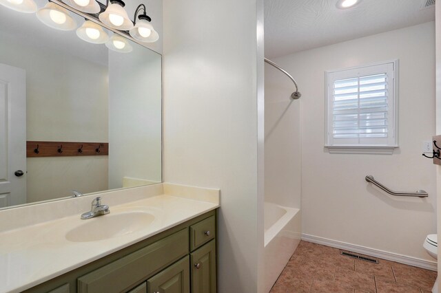 276 Steury Rd, Springfield, MO 65809 - bathroom with vanity, bathtub / shower combination, and tile patterned floors