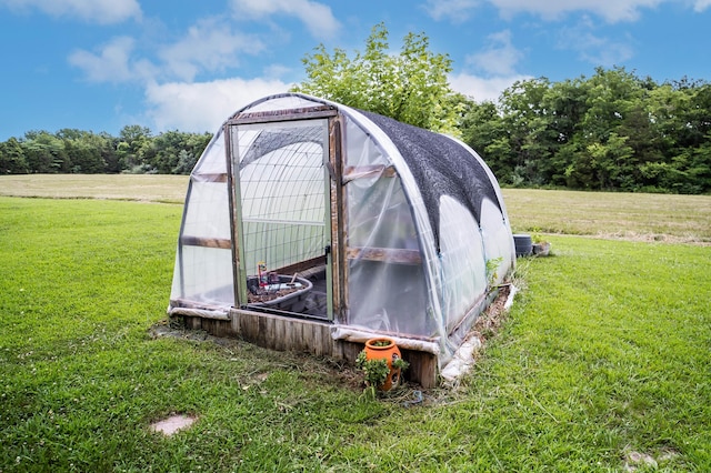 1950 N Crossway Rd, Fair Grove, MO 65648 - view of greenhouse featuring a lawn