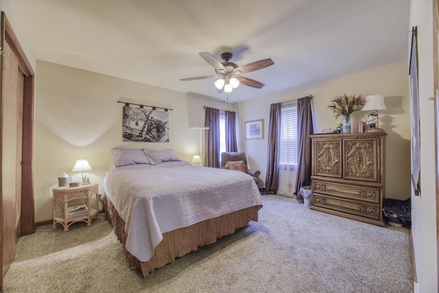 1650 S Fort Ave, Springfield, MO 65807 - bedroom featuring light colored carpet and a ceiling fan