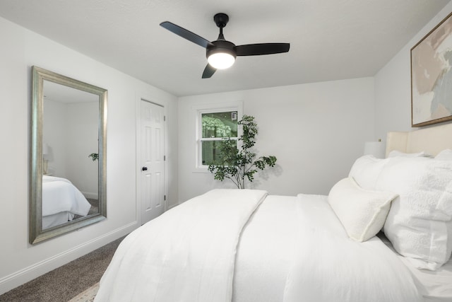 4959 S Mccann Ave, Springfield, MO 65804 - bedroom with carpet flooring and a ceiling fan