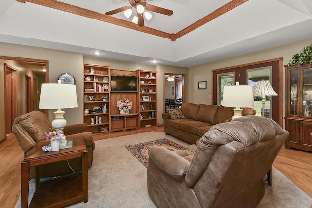 615 W Mchenry Ave, Billings, MO 65610 - living room featuring a ceiling fan