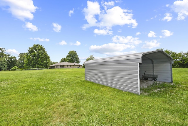 615 W Mchenry Ave, Billings, MO 65610 - view of green lawn featuring a carport