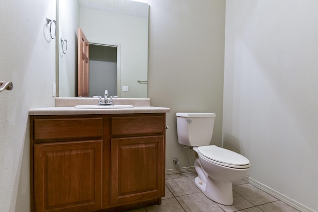 613 Crossing Dr, Branson West, MO 65737 - half bath with tile patterned floors and vanity