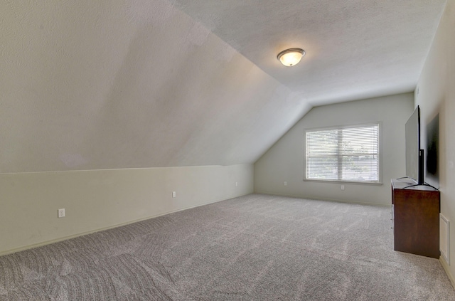 613 Crossing Dr, Branson West, MO 65737 - bonus room featuring vaulted ceiling, carpet flooring, and a textured ceiling