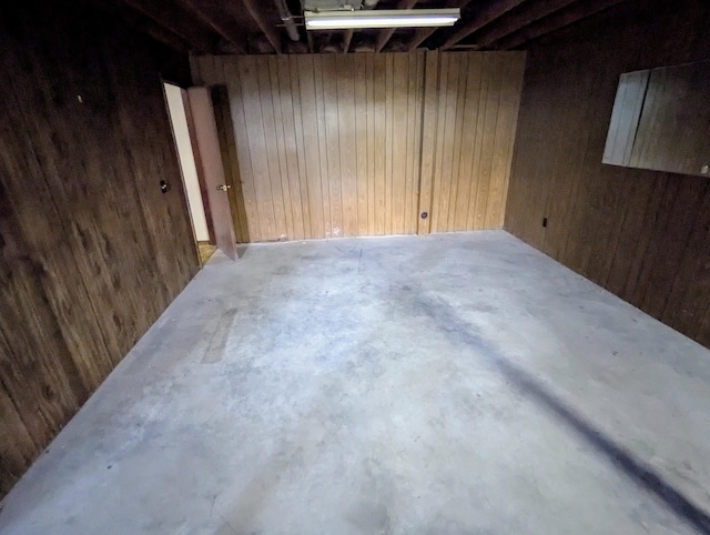 55 Cricket Hill Ln, Lampe, MO 65681 - basement featuring wood walls