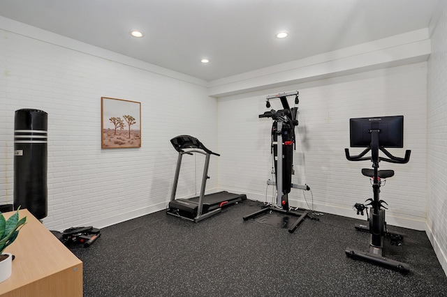 1373 E River Oak Dr, Springfield, MO 65803 - exercise area with recessed lighting