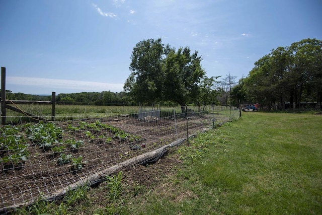 637 State Highway Kk, Cedar Creek, MO 65627 - view of yard featuring a vegetable garden and a view of countryside