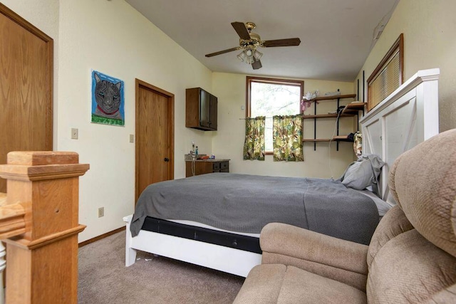 637 State Highway Kk, Cedar Creek, MO 65627 - bedroom with carpet floors and ceiling fan
