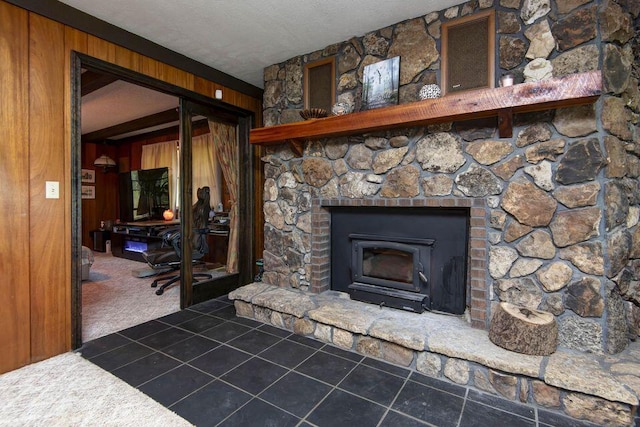637 State Highway Kk, Cedar Creek, MO 65627 - detailed view of wood walls, carpet, and an office area