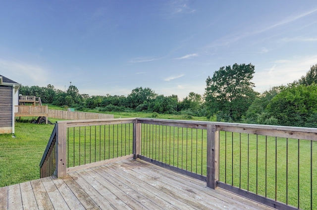 753 S Elm Rd, Marshfield, MO 65706 - deck with a lawn