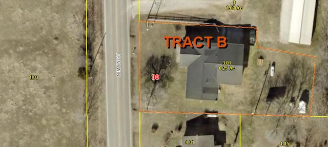 600 N Main St, Pleasant Hope, MO 65725 - aerial map of property and surrounding area featuring property parcel outlined
