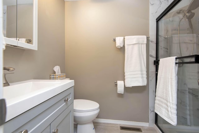 3229 W Hanover St, Springfield, MO 65807 - full bathroom with vanity and a marble finish shower