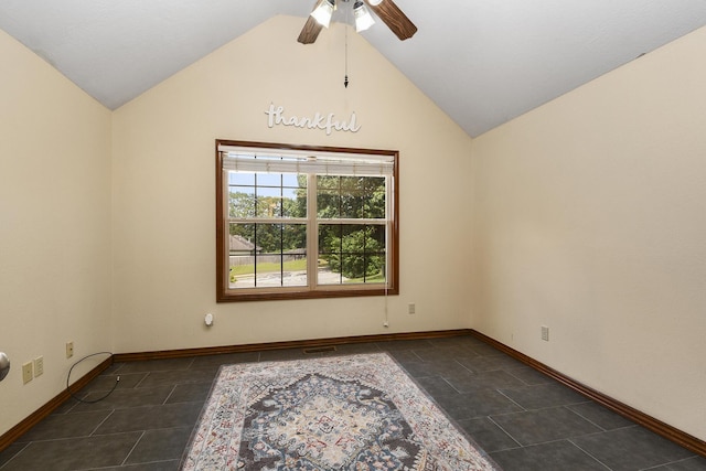 760 S 21st Ave, Ozark, MO 65721 - empty room featuring lofted ceiling and a ceiling fan