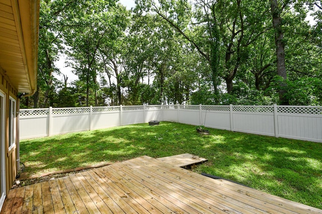 760 S 21st Ave, Ozark, MO 65721 - wooden terrace with a fenced backyard and view of scattered trees