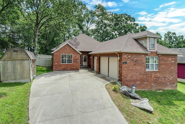 760 S 21st Ave, Ozark, MO 65721 - traditional-style home featuring concrete driveway, brick siding, roof with shingles, and an attached garage