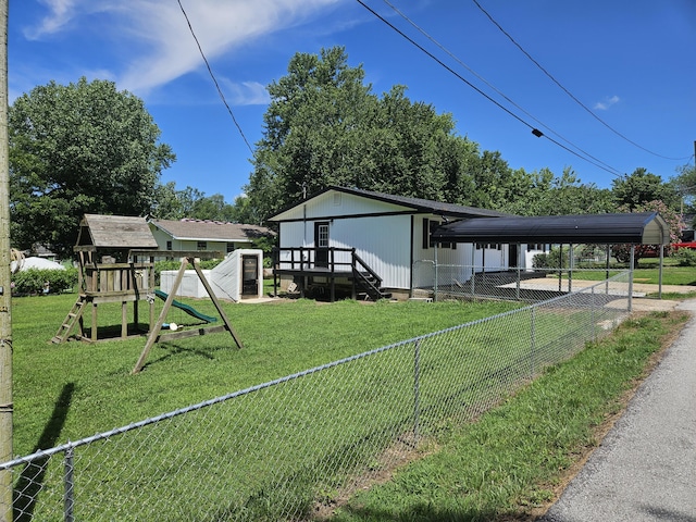 401 Walnut St, Ava, MO 65608 - view of home's community featuring a playground and a carport