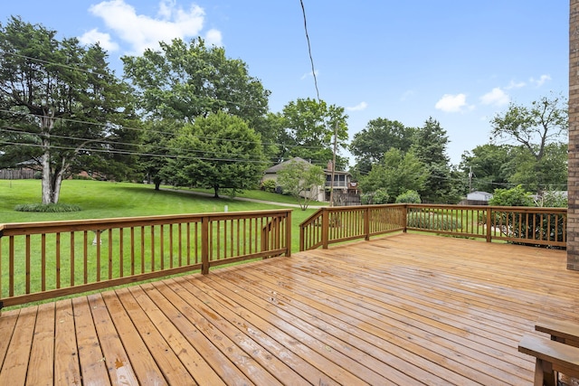 4059 E Linwood St, Springfield, MO 65809 - deck with a lawn