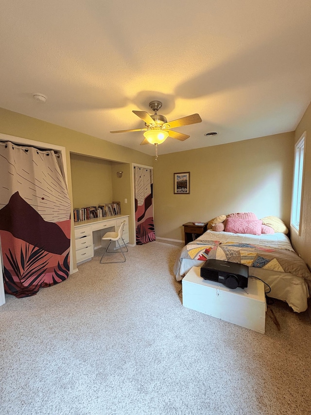 2412 S Camber Ave, Springfield, MO 65809 - bedroom featuring carpet floors and ceiling fan