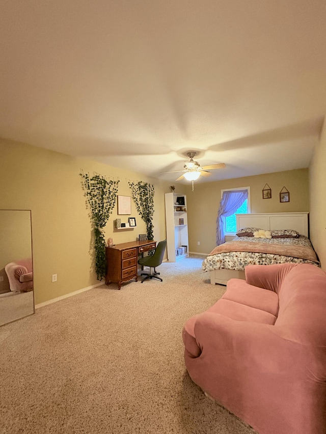 2412 S Camber Ave, Springfield, MO 65809 - carpeted bedroom with a ceiling fan and baseboards