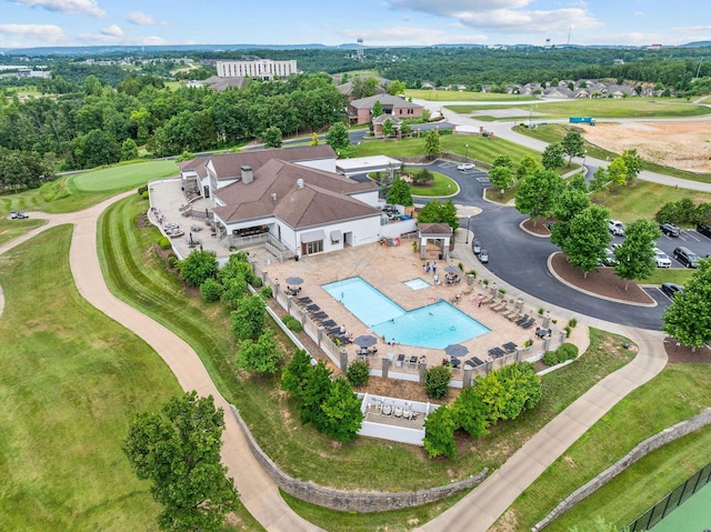 128 Mulligan Ct, Branson, MO 65616 - bird's eye view of a pool area