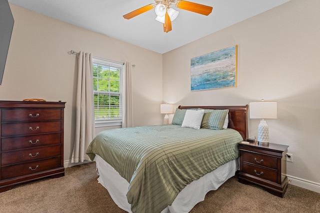 128 Mulligan Ct, Branson, MO 65616 - carpeted bedroom with baseboards and a ceiling fan