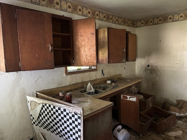 202 High St, Mansfield, MO 65704 - kitchen with open shelves