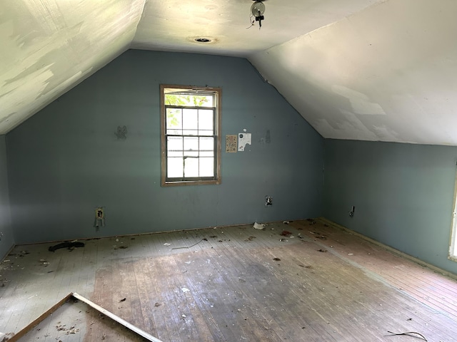 202 High St, Mansfield, MO 65704 - additional living space featuring lofted ceiling and hardwood / wood-style floors