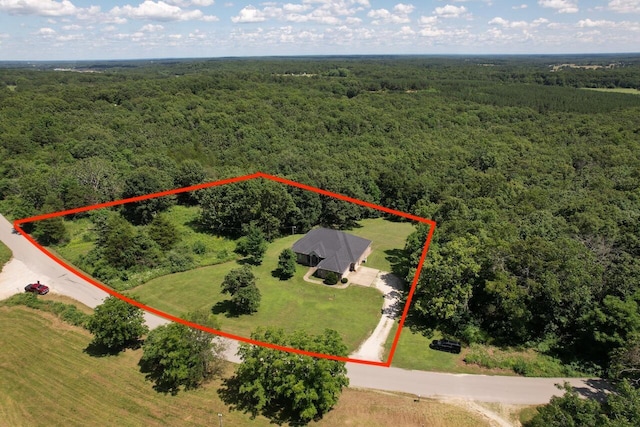 7876 County Road 3400, Mountain View, MO 65548 - view of property location featuring a forest and property boundaries highlighted