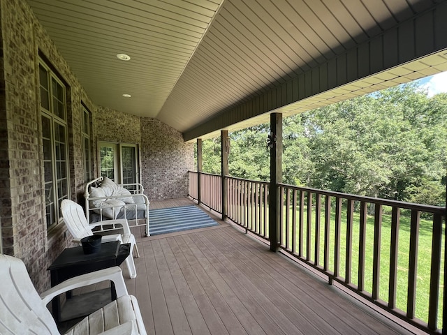 7876 County Road 3400, Mountain View, MO 65548 - view of wooden deck