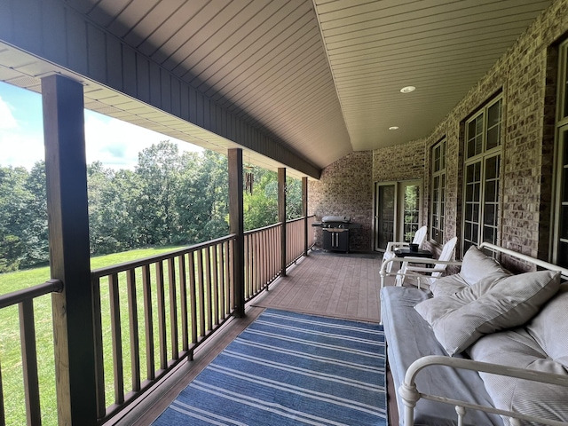 7876 County Road 3400, Mountain View, MO 65548 - wooden terrace with an outdoor hangout area