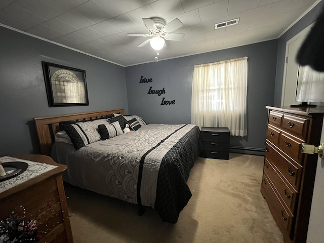 2039 US Highway 65, Buffalo, MO 65622 - carpeted bedroom featuring ornamental molding and a ceiling fan