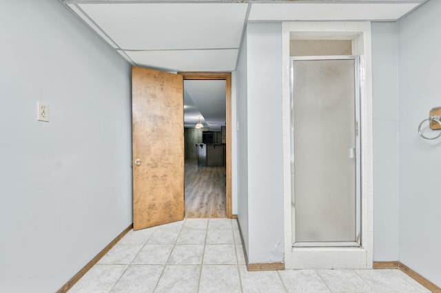 5751 S Kings Ave, Springfield, MO 65810 - full bath with a shower stall and tile patterned flooring