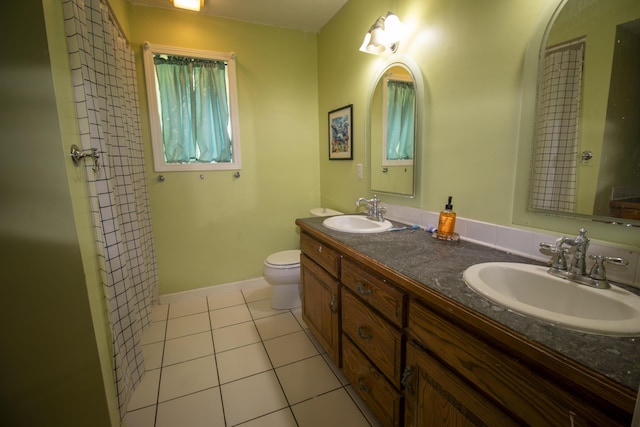 301 N Gregg Rd, Nixa, MO 65714 - bathroom with tile patterned flooring and double vanity