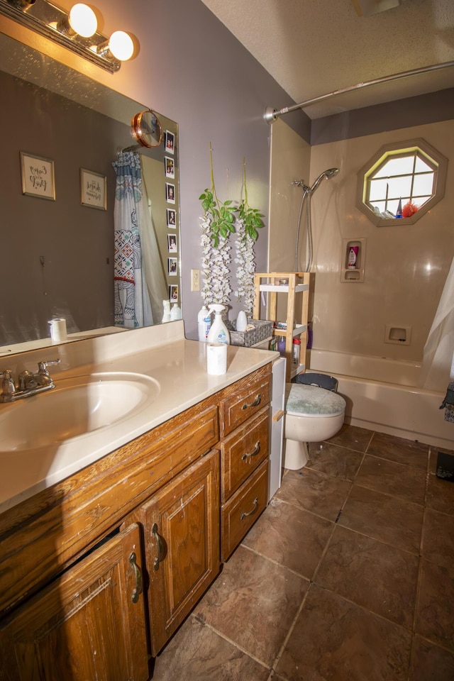 301 N Gregg Rd, Nixa, MO 65714 - full bathroom with vanity, shower / tub combo, and tile patterned floors