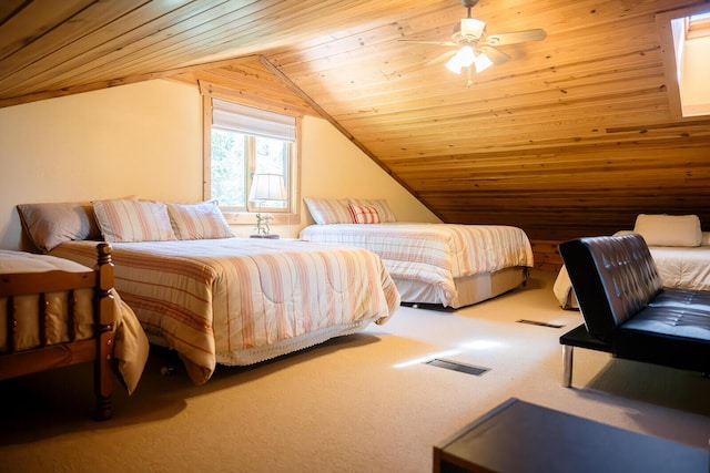 20816 Valley View Trl, Wheatland, MO 65779 - carpeted bedroom featuring wooden ceiling and lofted ceiling