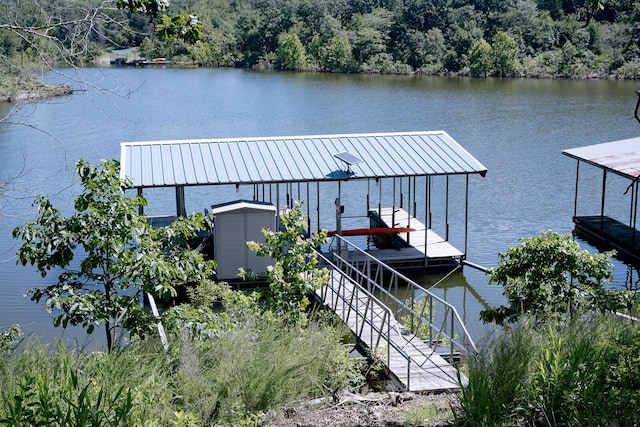 20816 Valley View Trl, Wheatland, MO 65779 - dock with a water view and a forest view