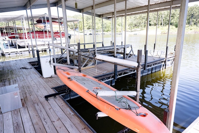20816 Valley View Trl, Wheatland, MO 65779 - dock area with a water view and boat lift