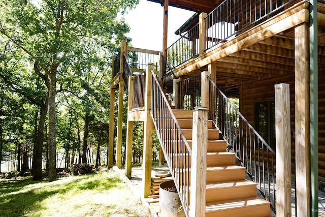 20816 Valley View Trl, Wheatland, MO 65779 - view of staircase