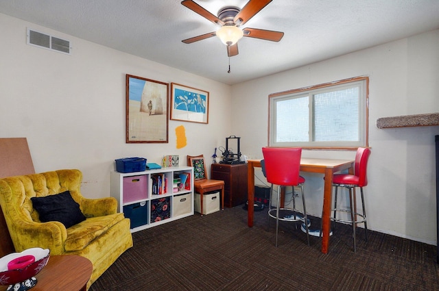 528 N Locust St, Marshfield, MO 65706 - office space with a ceiling fan and carpet floors