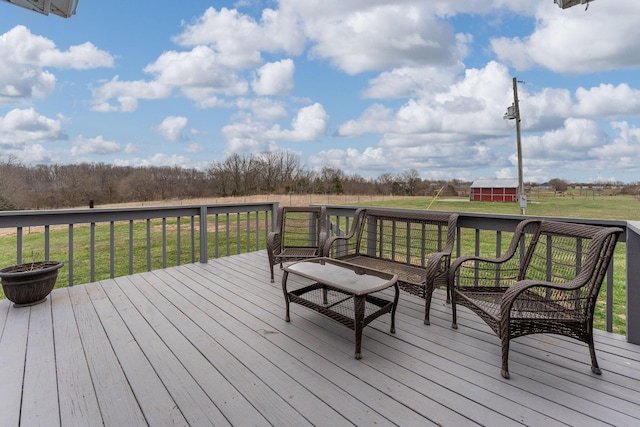 2131 Redoak Rd, Fordland, MO 65652 - wooden deck featuring a yard and an outbuilding